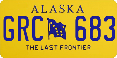 AK license plate GRC683