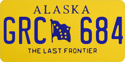 AK license plate GRC684