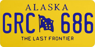 AK license plate GRC686