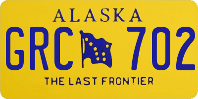 AK license plate GRC702