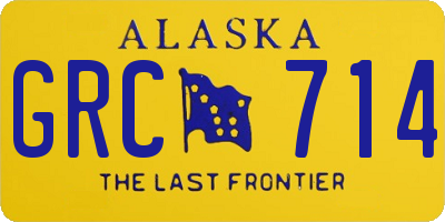 AK license plate GRC714