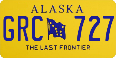 AK license plate GRC727