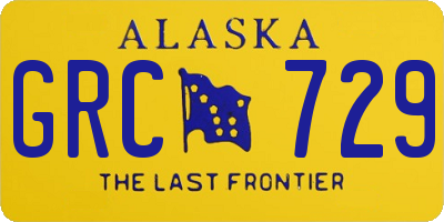 AK license plate GRC729
