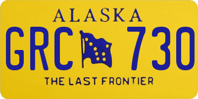 AK license plate GRC730