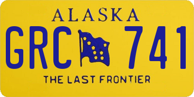 AK license plate GRC741