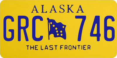 AK license plate GRC746