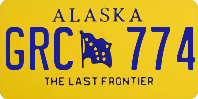 AK license plate GRC774