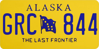 AK license plate GRC844
