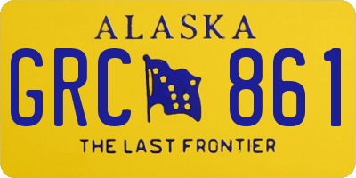 AK license plate GRC861