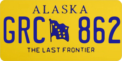 AK license plate GRC862