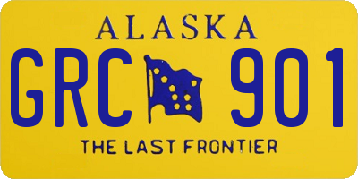 AK license plate GRC901