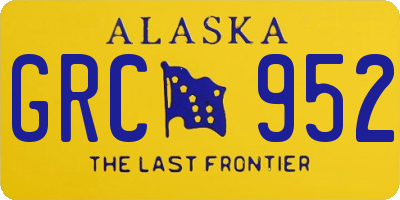 AK license plate GRC952