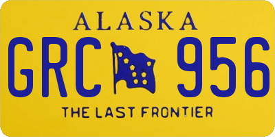 AK license plate GRC956