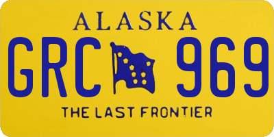 AK license plate GRC969