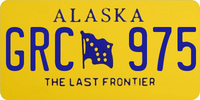 AK license plate GRC975