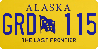 AK license plate GRD115