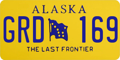 AK license plate GRD169