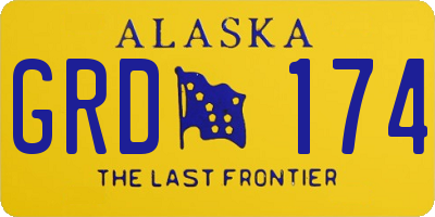 AK license plate GRD174