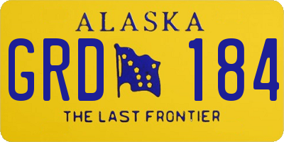 AK license plate GRD184