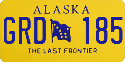 AK license plate GRD185