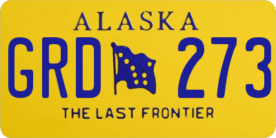 AK license plate GRD273