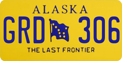 AK license plate GRD306