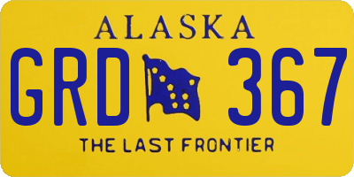 AK license plate GRD367