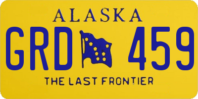 AK license plate GRD459