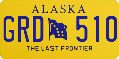 AK license plate GRD510