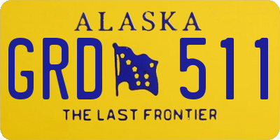 AK license plate GRD511