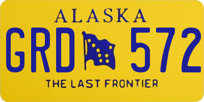 AK license plate GRD572