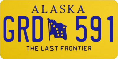 AK license plate GRD591