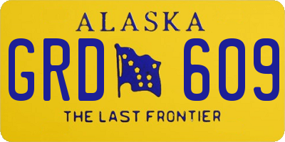 AK license plate GRD609