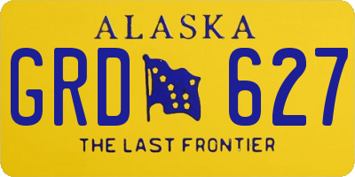 AK license plate GRD627
