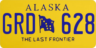 AK license plate GRD628