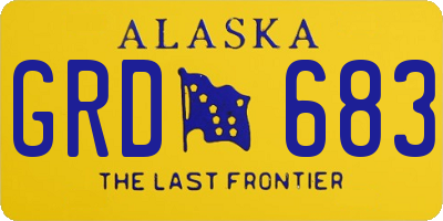 AK license plate GRD683