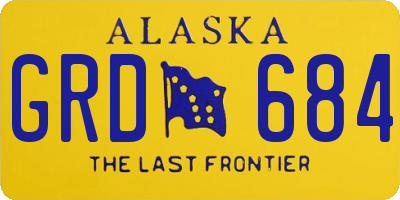 AK license plate GRD684