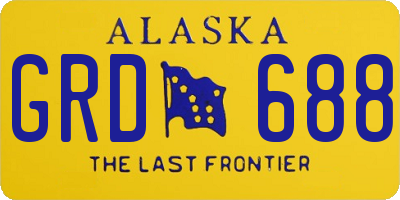 AK license plate GRD688