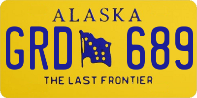 AK license plate GRD689