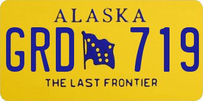 AK license plate GRD719