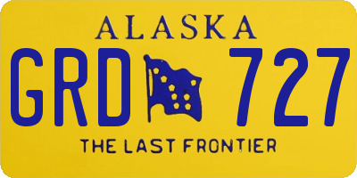 AK license plate GRD727