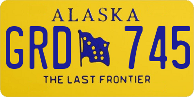 AK license plate GRD745