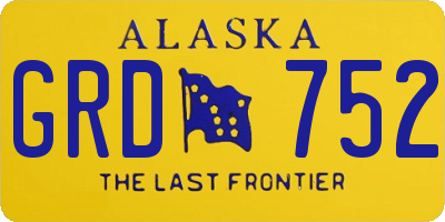 AK license plate GRD752