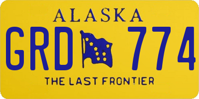 AK license plate GRD774