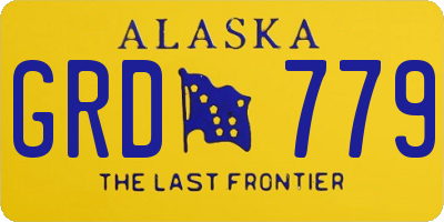 AK license plate GRD779