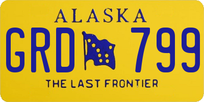 AK license plate GRD799