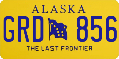 AK license plate GRD856