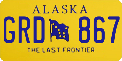 AK license plate GRD867