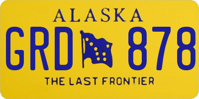 AK license plate GRD878