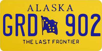 AK license plate GRD902